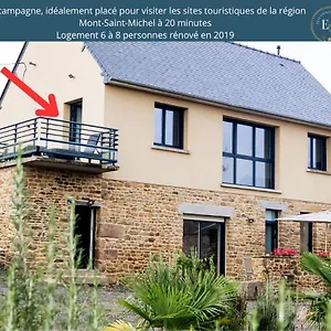  Сasa de vacaciones Maison Comprenant Deux A Louer, Ensemble Ou Independamment, Capacite De 4 A 19 Personnes Idealement Place Pour Visiter Le Mont-saint-michel, Saint-malo Et Les Alentours Francia